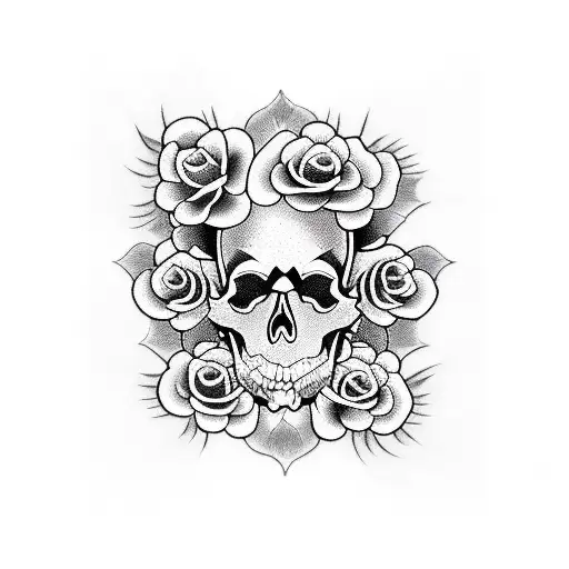 Skull And Roses