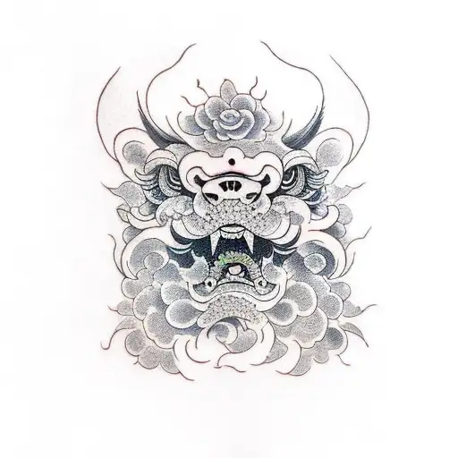 Foo Dog Head Left Hand