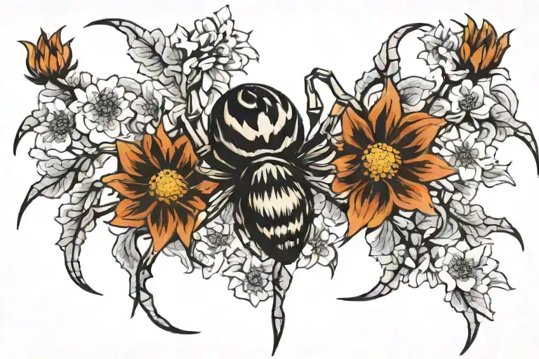 Helianthus Annuus Spider Lilys Back