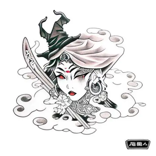 A Witch On The Hood Of A Subaru Legacy