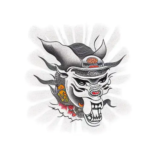 Car Driving Into The Sunset