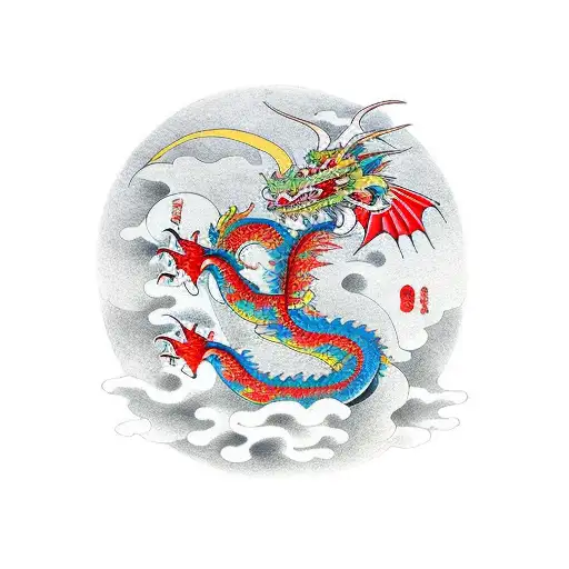 Dragon With Colour