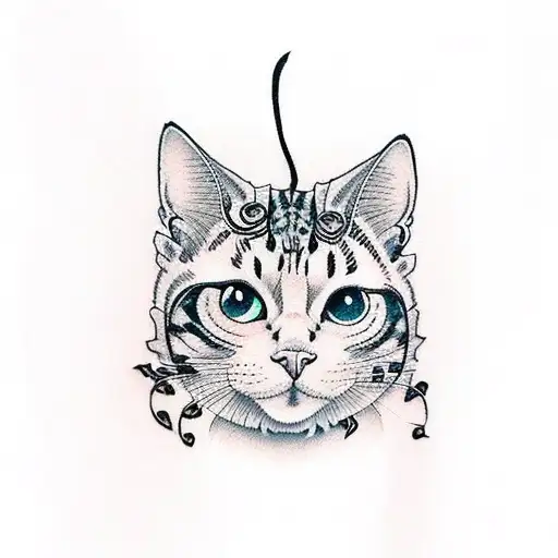 One Half Butterfly One Half Cat