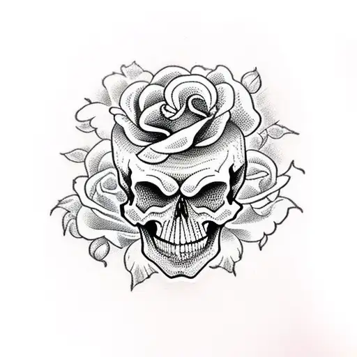 Skull And Roses