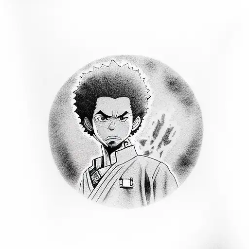 The Boondocks Riley And Huey Freeman As Afro Samurai And Jinno