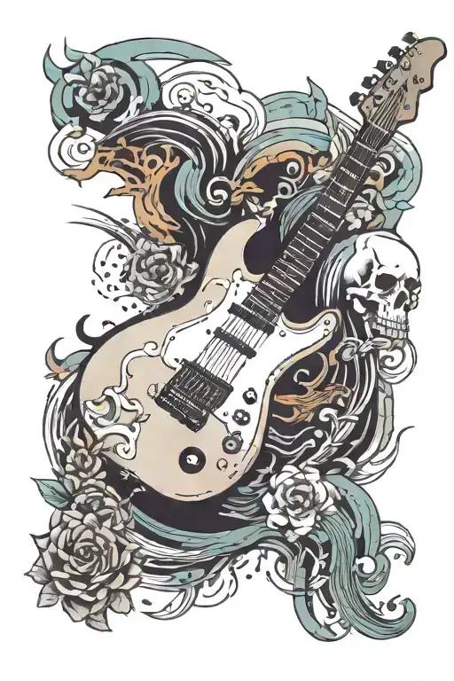 Combine Elements Of An Electric Guitar And A Piano In A Minimalistic Way And Create A