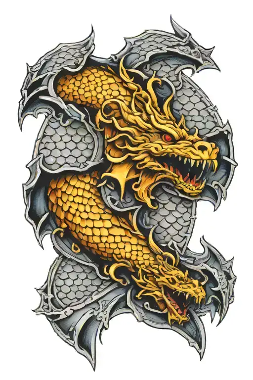 Combine Valkyrie Shoulder Armor With Intricate Dragon Scales For A Unique And Powerful Design