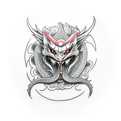 Dragon With Joker Face