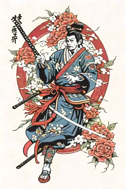 Antique Style With Samurai