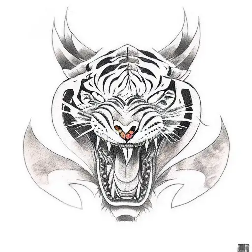 Dragon Fighting Tiger