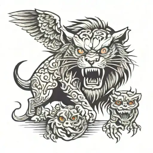 Lion And Owl Zombies