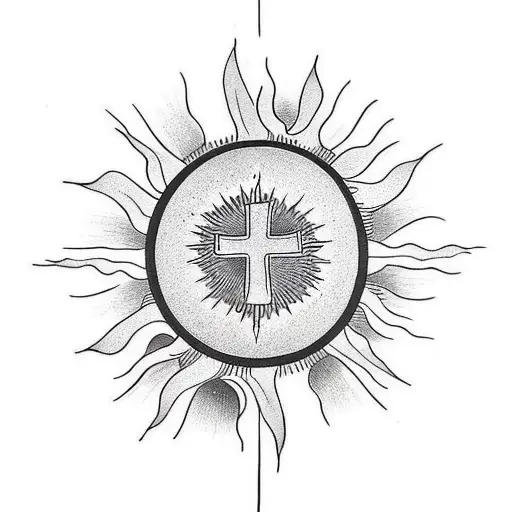 Sun With Cross