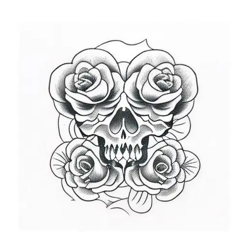 Skull And Roses