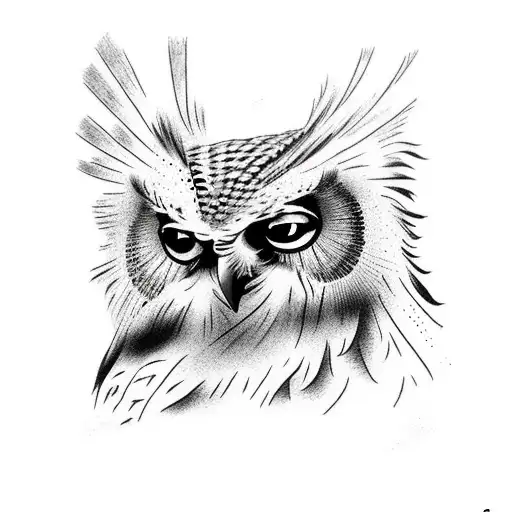 Philippine Eagle Owl On A Warship Anchor