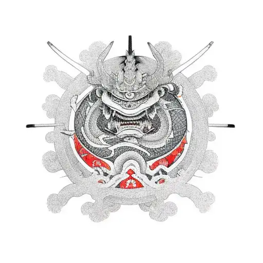 Samurai In Dragon Armour