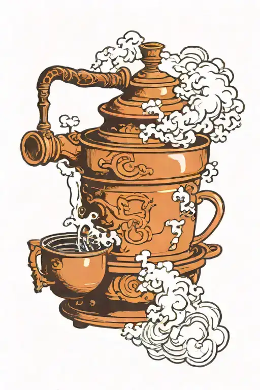 Steam Cloud Coming Out Of Moka Pot