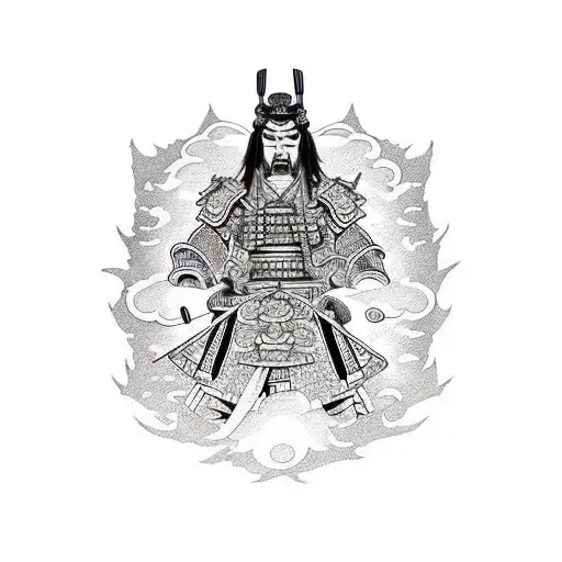 Samurai With Blinfold