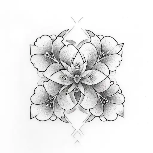 Hourglass With Lilys