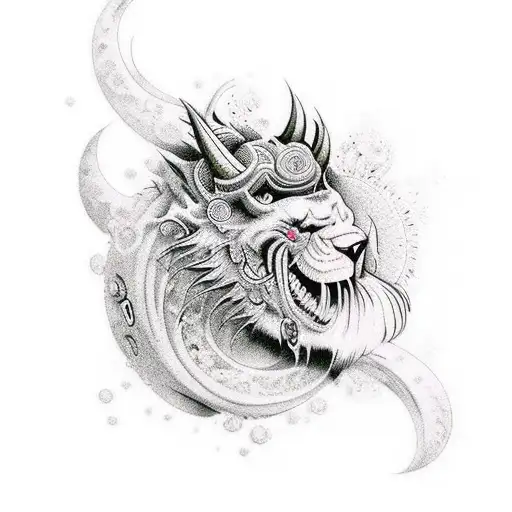 Beast Character Acid Psychedelic