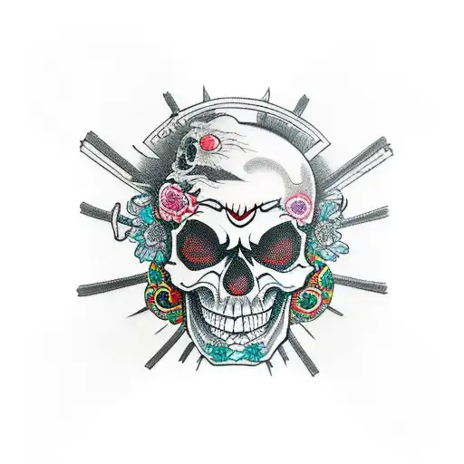 Skull With Vr Headset