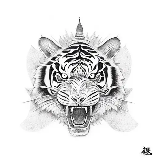 Dragon Fighting Tiger
