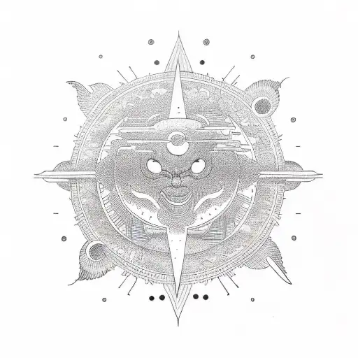 Sun Moon Minimal Geometric