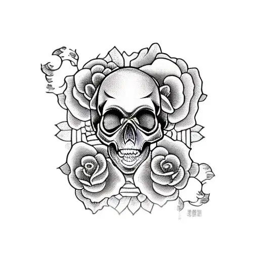 Skull And Roses