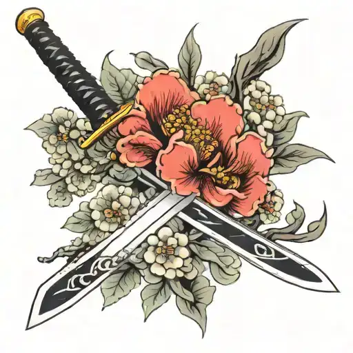 Japanense Blossom Sword