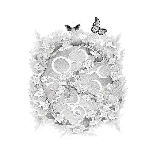 Vine With Butterflies