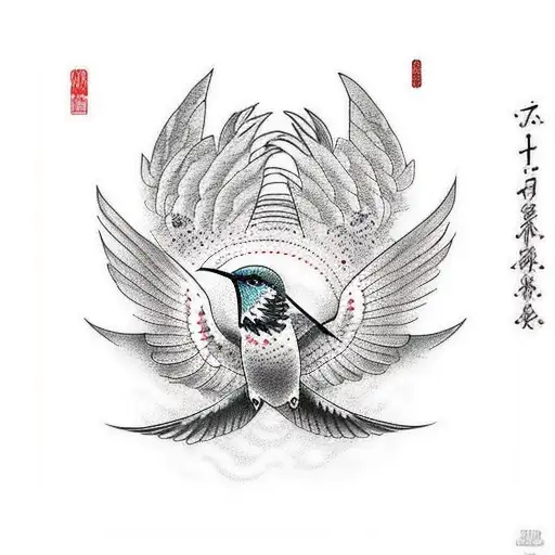 Hummingbird And Eagle