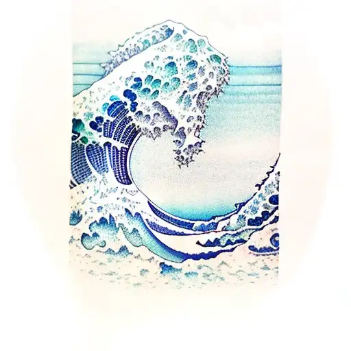 Ocean Wave With Thunder