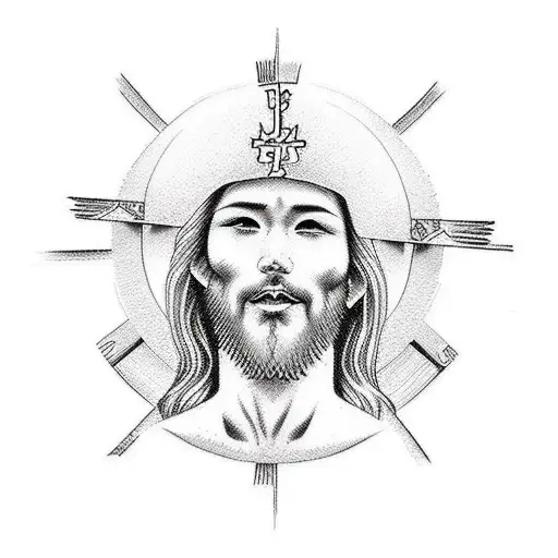 Jesus Christ Side Face Shadow Aroundt