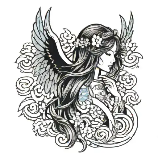 Virgo With Angel Wings Made Only Me When Im Only Human