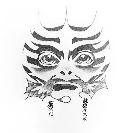 Itachi De Naruto Con Los Ojos Rojos Y El Resto En Blanco Y Negro En Puntillismo