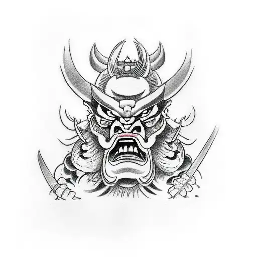 Light Oni Fighting Dark Oni