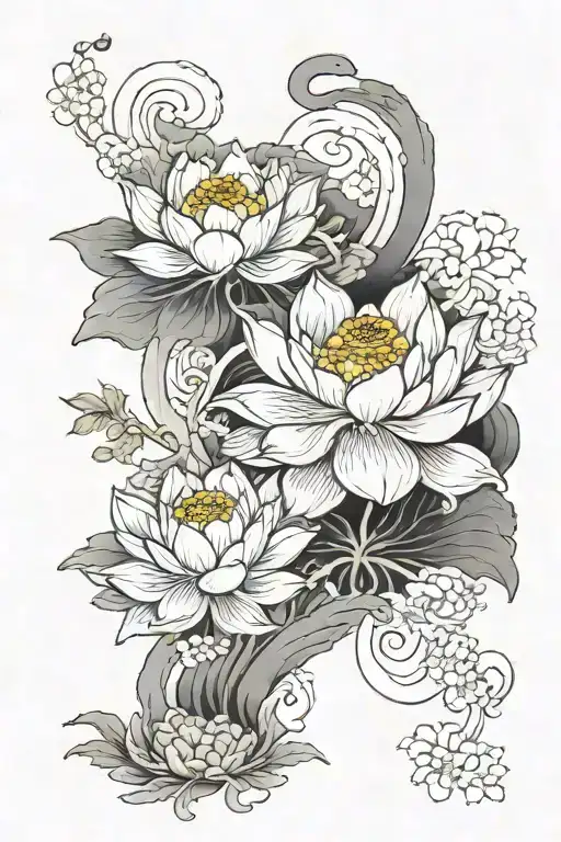 Black Smoke Background Very Dark On The Bottom And Very Light On The Top With One White Lotus