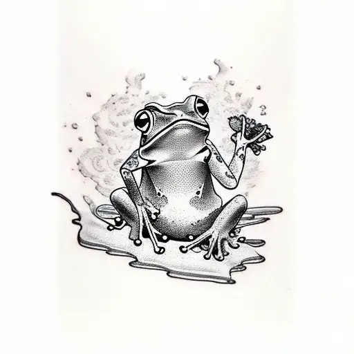 Frog Smoakimg A Joint