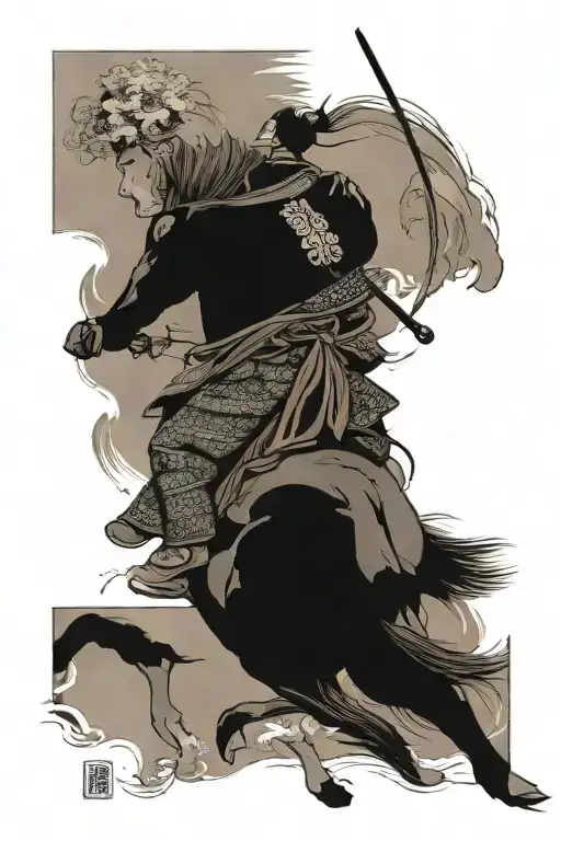 Samurai Riding Horse