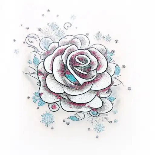 Katana With Frozen Roses