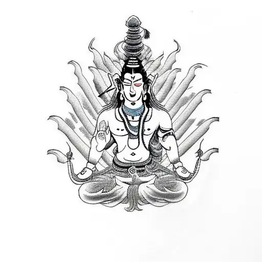 Lord Shiva And Mountain