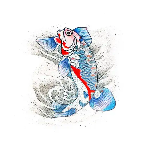 Cherry Blossom Koi Fish