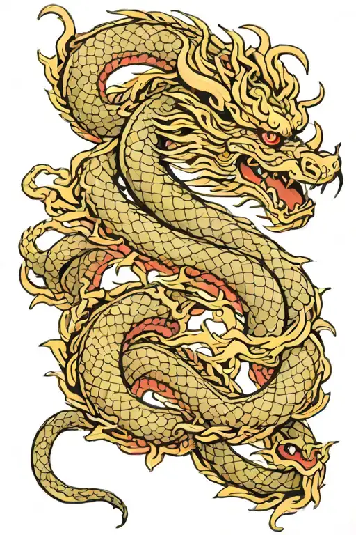 Dragon Wrapped Around Hand