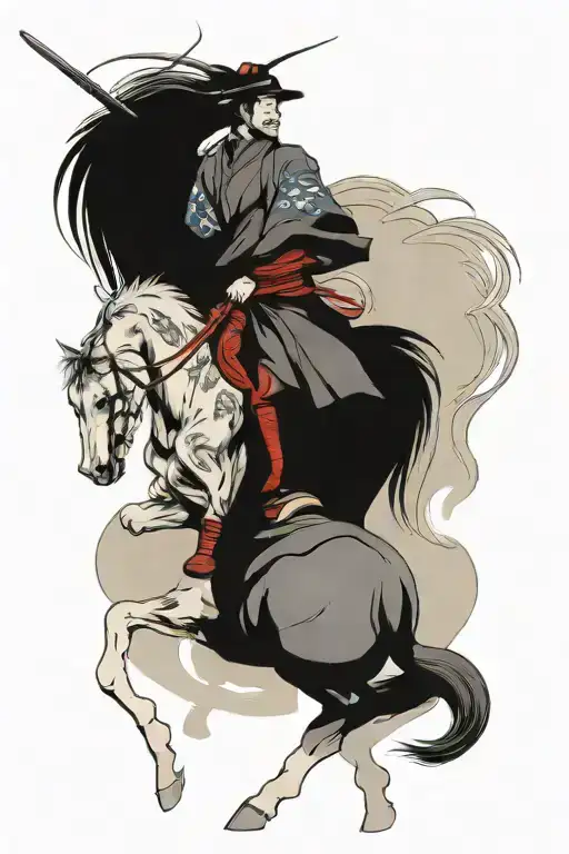 Samurai Riding Horse