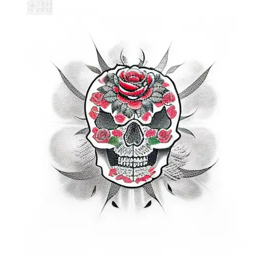 Skull And Roses