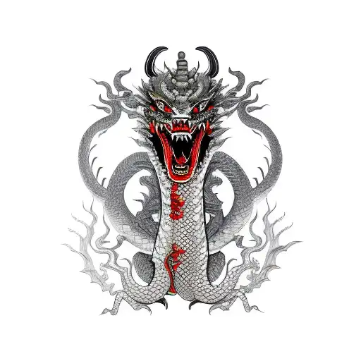 Dragon Hannya Mask Snake Irezumi