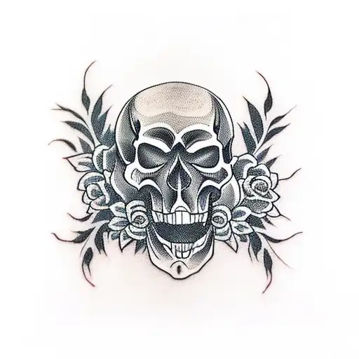 Skull And Roses