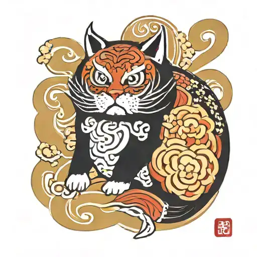 Daruma Cat