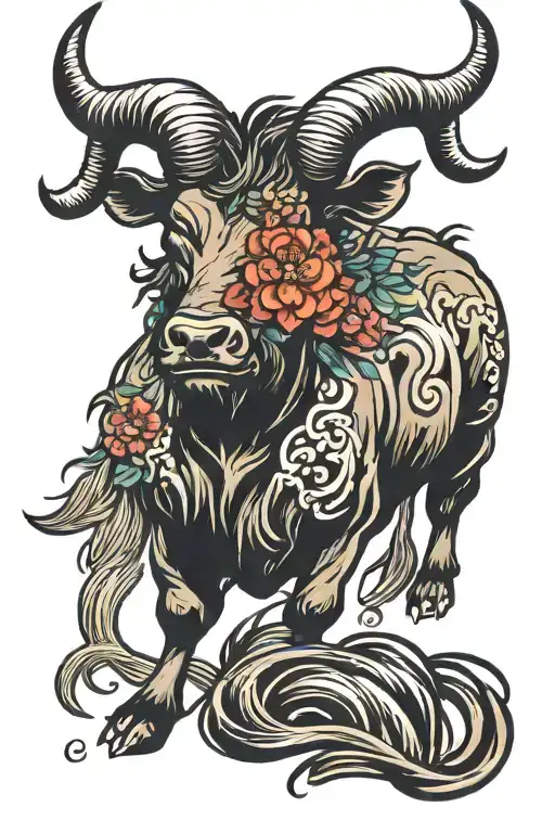 Brush Stroke Zodiac Ox