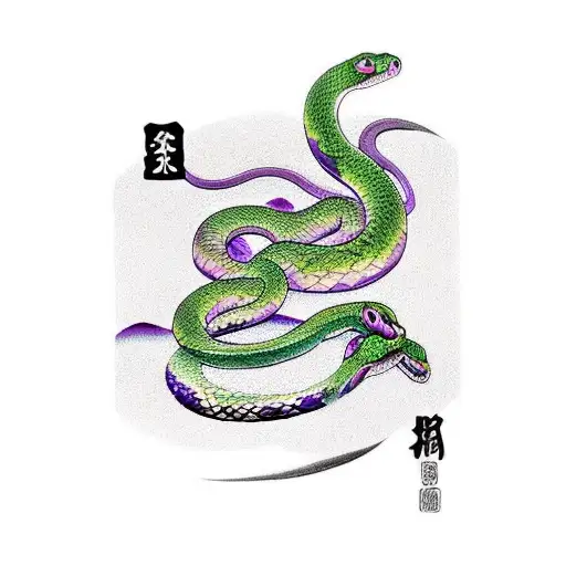 Purple Diamond Snake