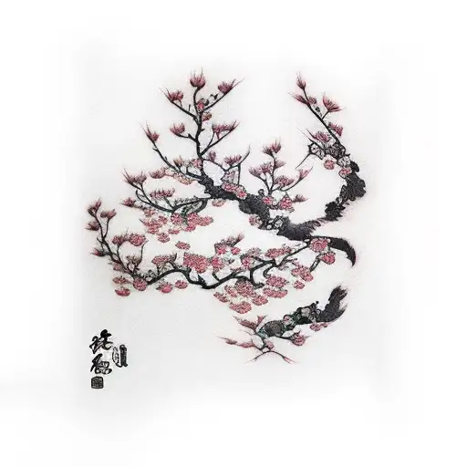 Robin On Cherry Tree